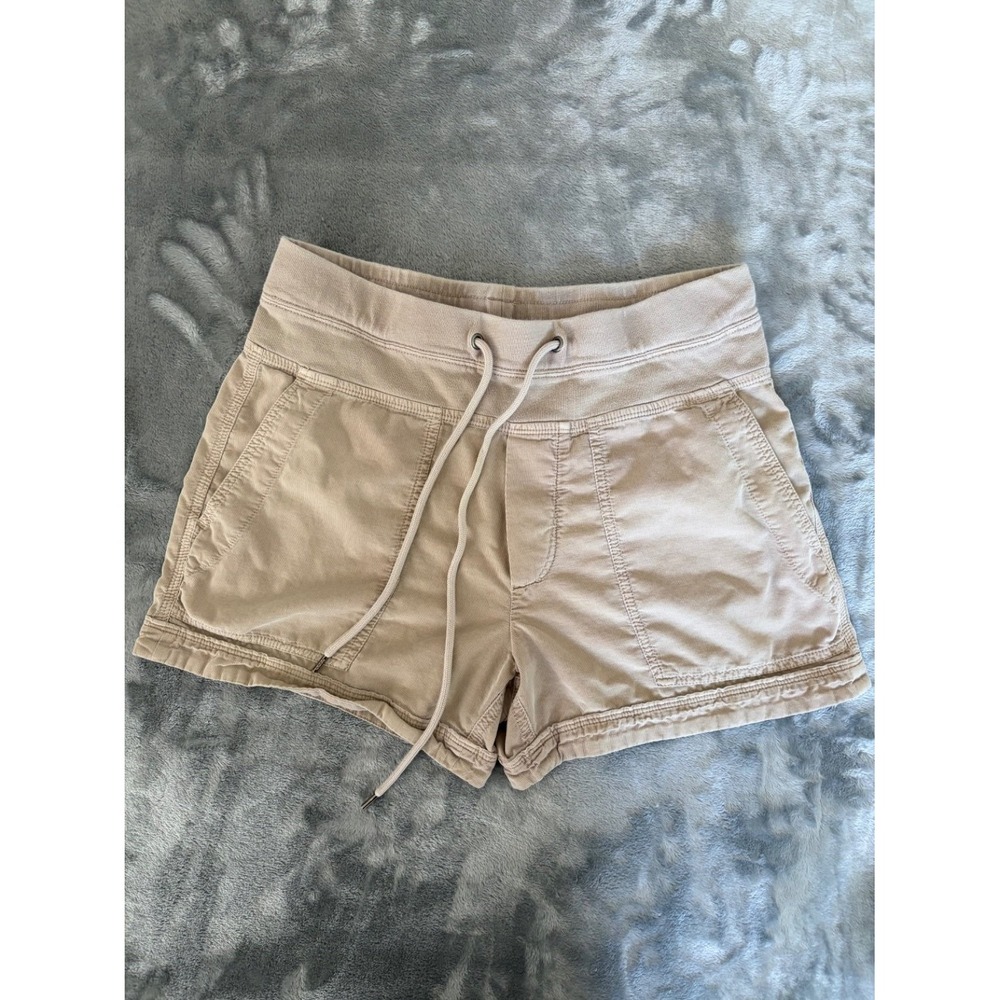 James Perse Los Angeles Tan Corduroy Drawstring Shorts Women's Size 1 Small